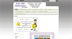 Desktop Screenshot of busybeeembroidery.com